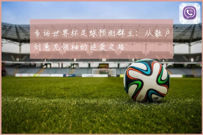 专访世界杯足球预测群主：从散户到意见领袖的逆袭之路